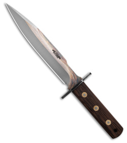 Svord Von Tempsky Fighter Dagger Fixed Blade Knife Wenge Wood (8.5" 2-T Raw/Sat)