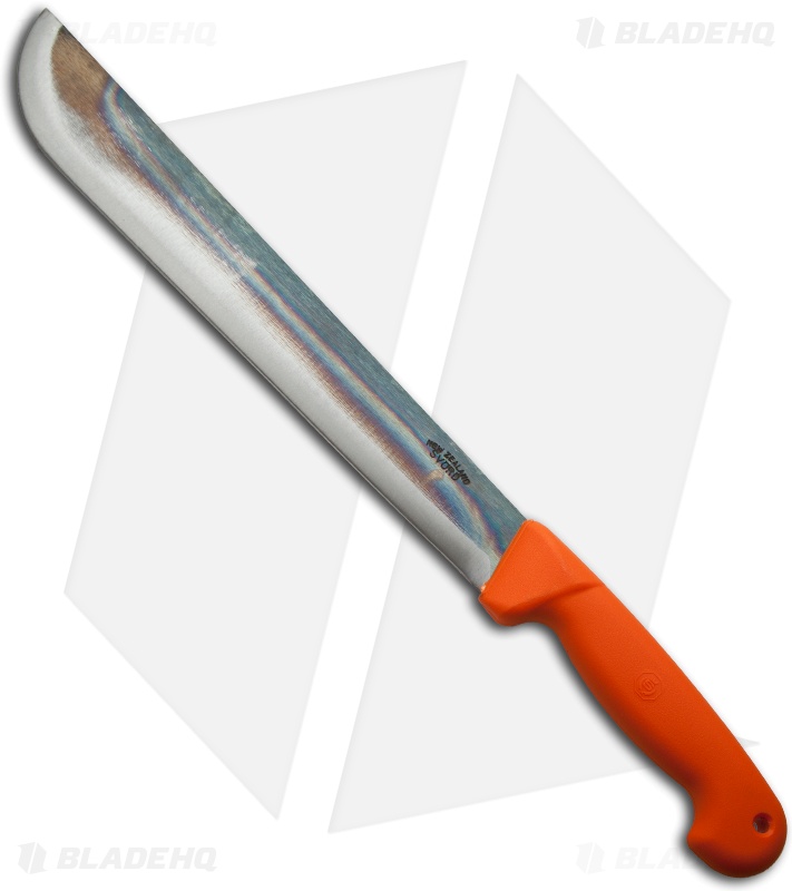 Svord Kiwi Machete Fixed Blade w/ Orange Handle (12" Flamed)