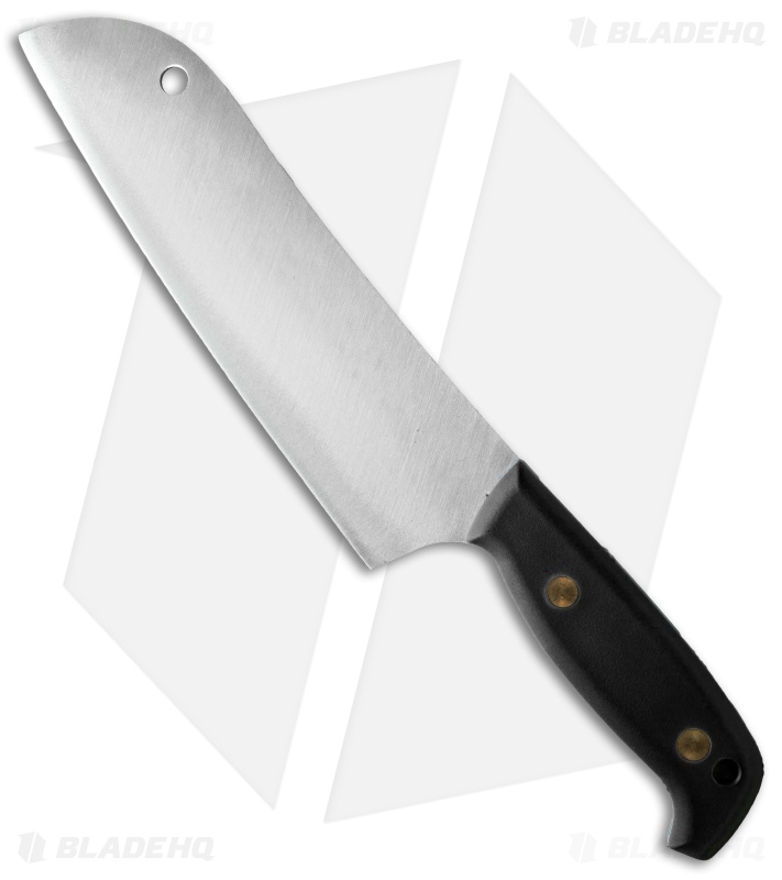 Svord Kiwi Santoku Chef Fixed Blade Knife Black (7.25" Satin) 
