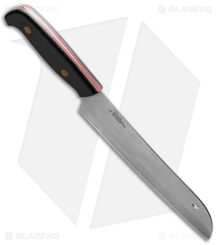 Svord Kiwi Santoku Chef Fixed Blade Knife Black (7.25" Satin) 