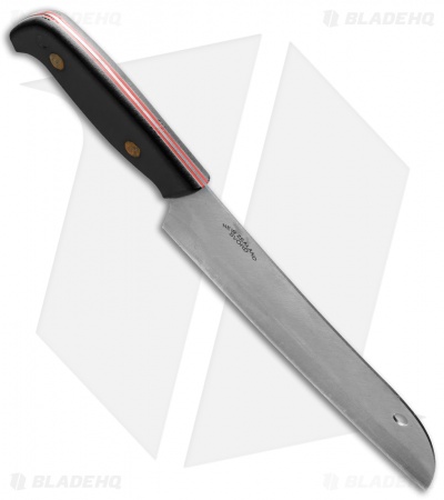 Svord Kiwi Santoku Chef Fixed Blade Knife Black (7.25" Satin) 