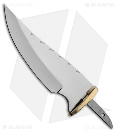 Tallen Ridge Back Clip Point Fixed Blade Knife Blank w/ Sheath (5.5" Satin)