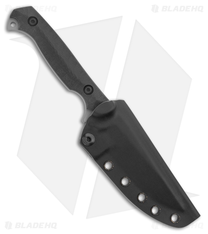 Toor Knives Krypteia S Clip Point Fixed Blade Knife Black G-10 (4" Phantom Gray)