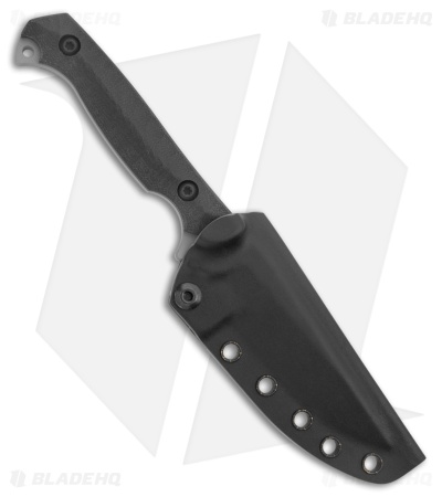 Toor Knives Krypteia S Clip Point Fixed Blade Knife Black G-10 (4" Phantom Gray)