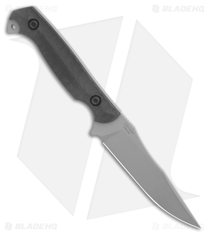 Toor Knives Krypteia S Clip Point Fixed Blade Knife Black G-10 (4" Phantom Gray)