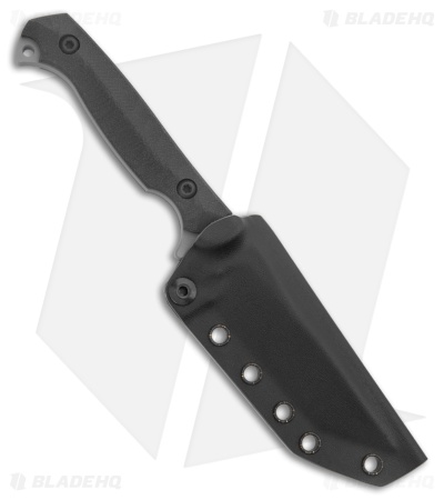 Toor Knives Krypteia T Tanto Fixed Blade Knife Black G-10 (4" Phantom Gray)