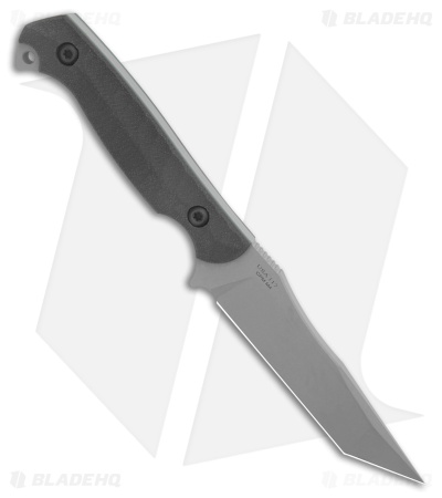 Toor Knives Krypteia T Tanto Fixed Blade Knife Black G-10 (4" Phantom Gray)