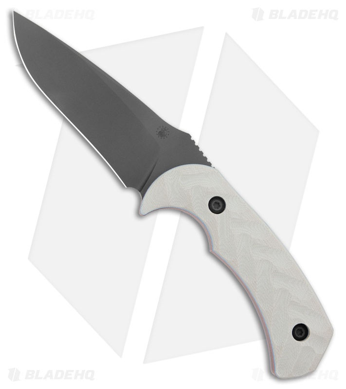 Toor Knives Mullet Drop Point Fixed Blade Knife Patriot G-10 (4" Black)