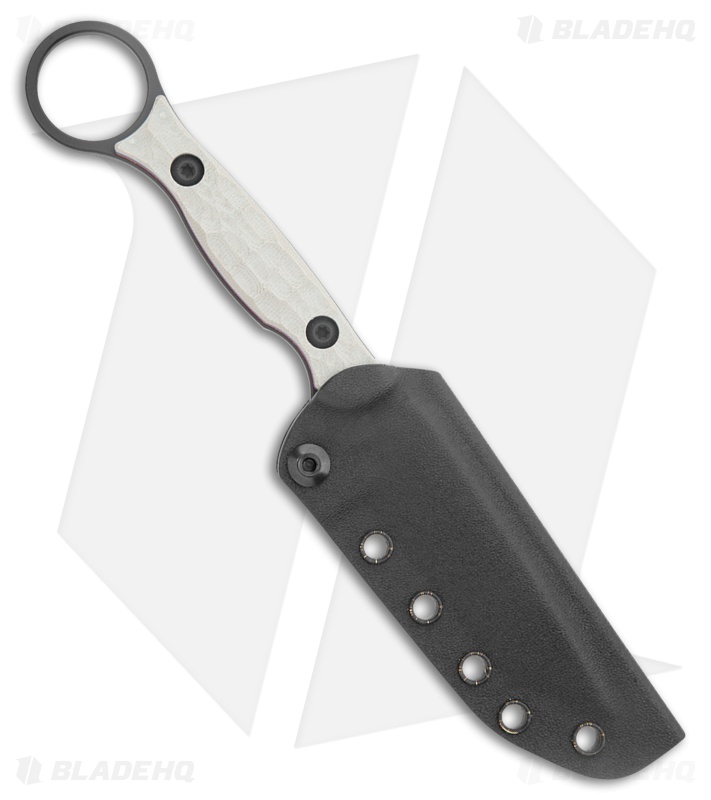 Toor Knives Serpent T Tanto Fixed Blade Knife Patriot G-10 (3.9" Black)