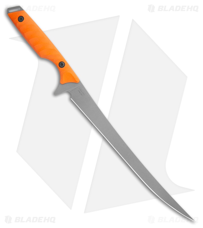 Toor Knives Avalon Fillet Fixed Blade Knife Blaze Orange G-10 (6" SW CPM 154)