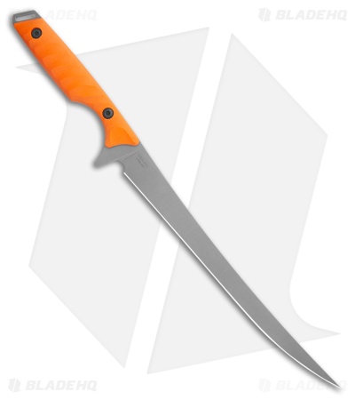 Toor Knives Avalon Fillet Fixed Blade Knife Blaze Orange G-10 (6" SW CPM 154)