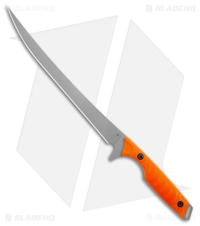 Toor Knives Avalon Fillet Fixed Blade Knife Blaze Orange G-10 (6" SW CPM 154)