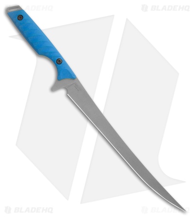 Toor Knives Avalon Fillet Fixed Blade Knife Leviathan Blue G-10 (6" SW CPM 154)
