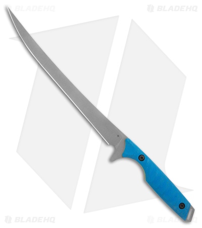 Toor Knives Avalon Fillet Fixed Blade Knife Leviathan Blue G-10 (6" SW CPM 154)