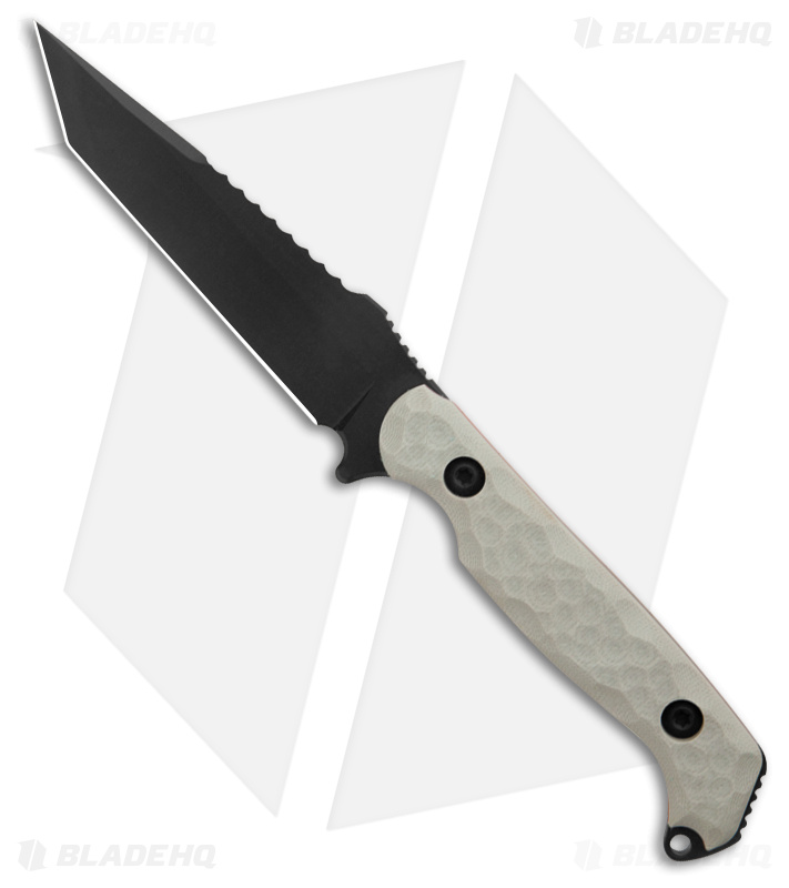 Toor Knives Darter Tanto Fixed Blade Knife Grey G-10 - Blade HQ