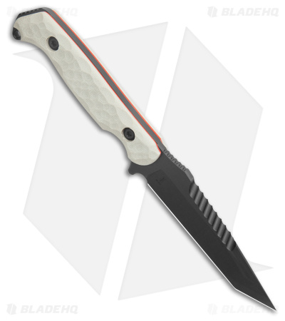 Toor Knives Darter Tanto Fixed Blade Knife Disruptive Grey (4.25" Black)