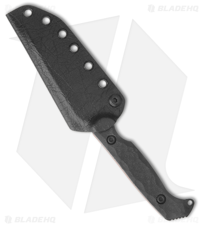 Toor Knives Darter Tanto Fixed Blade Knife Shadow Black G-10 (4.25" Black)