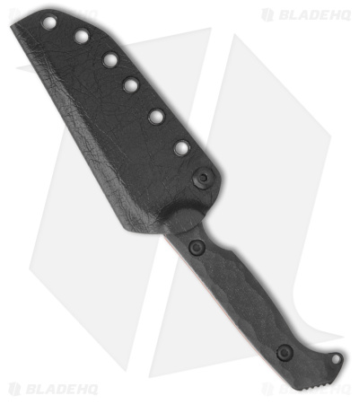 Toor Knives Darter Tanto Fixed Blade Knife Shadow Black G-10 (4.25" Black)