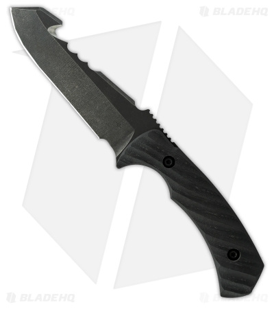 Toor Knives Egress Carbon Fixed Blade Knife Black G-10 (4.875" Black)