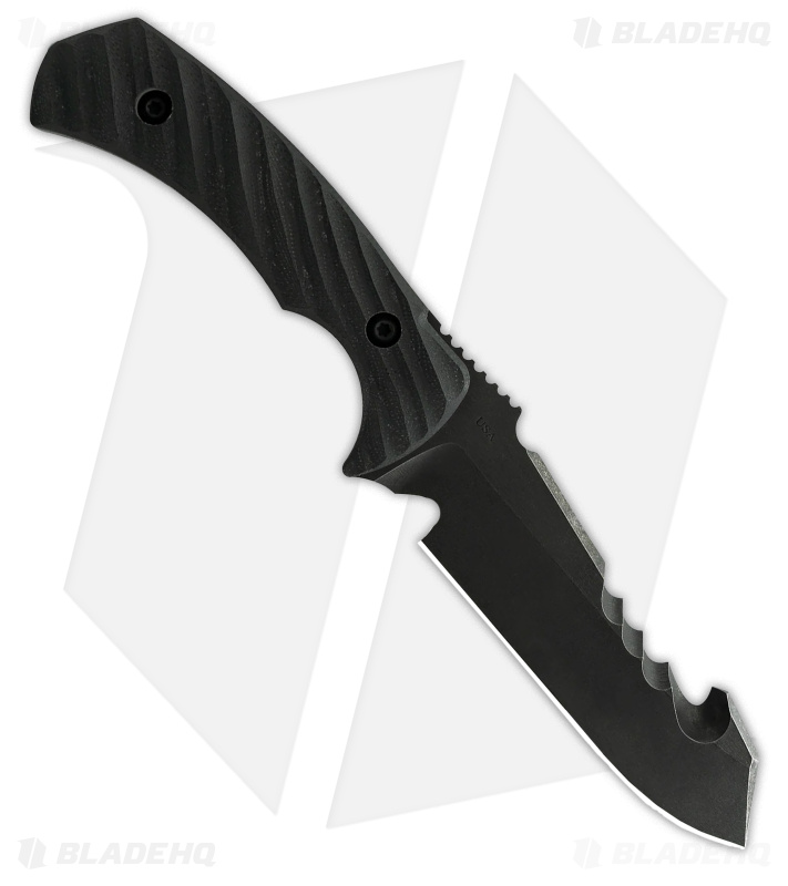 Toor Knives Egress Carbon Fixed Blade Knife Black G-10 (4.875" Black)