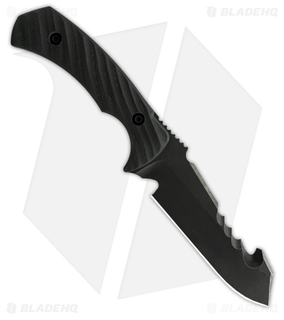Toor Knives Egress Carbon Fixed Blade Knife Black G-10 (4.875" Black)