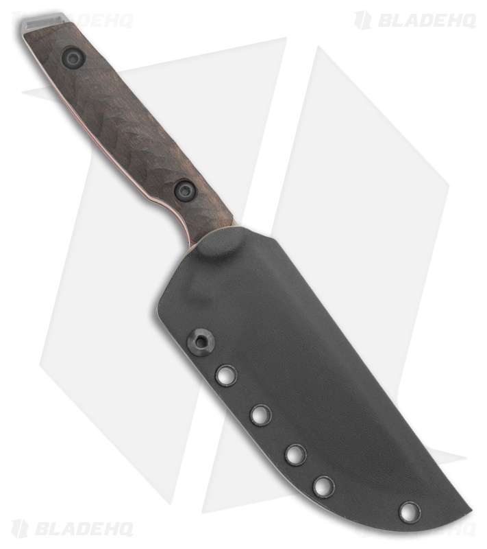 Toor Knives Field 2.0 Canyon Drab Fixed Blade Knife Black/Brown Ebony (4.5" Tan)
