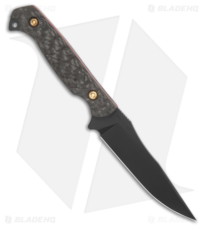 Toor Knives Heavy Metal  Krypteia S Fixed Blade Knife Carbon Fiber (4" Black)
