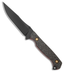 Toor Knives Heavy Metal  Krypteia S Fixed Blade Knife Carbon Fiber (4" Black)