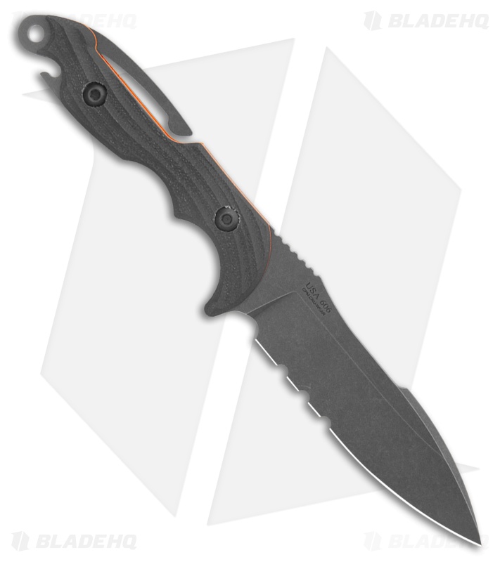 Toor Knives M.U.F. Diver Fixed Blade Knife Havoc Black G-10 (4.25" Black)