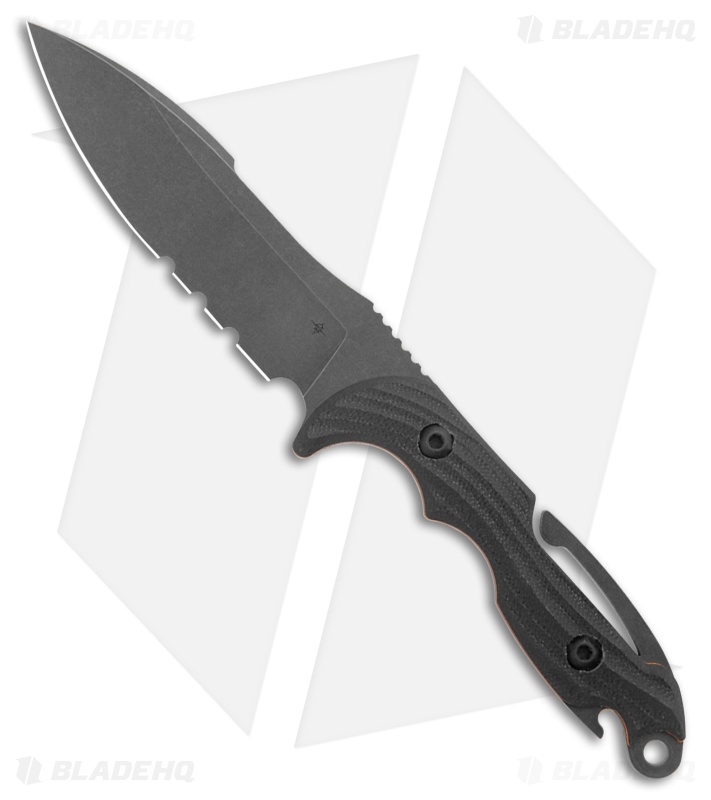 Toor Knives M.U.F. Diver Fixed Blade Knife Havoc Black G-10 (4.25" Black)