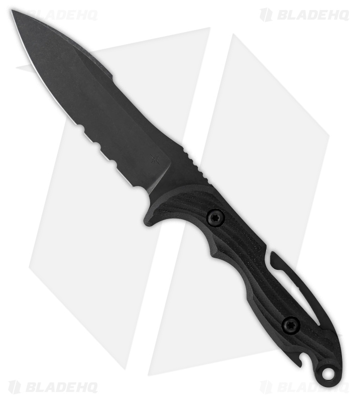 Toor Knives M.U.F. Diver Fixed Blade Knife Black G-10 (4.25" Blackwash)