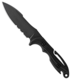 Toor Knives M.U.F. Diver Fixed Blade Knife Black G-10 (4.25" Blackwash)