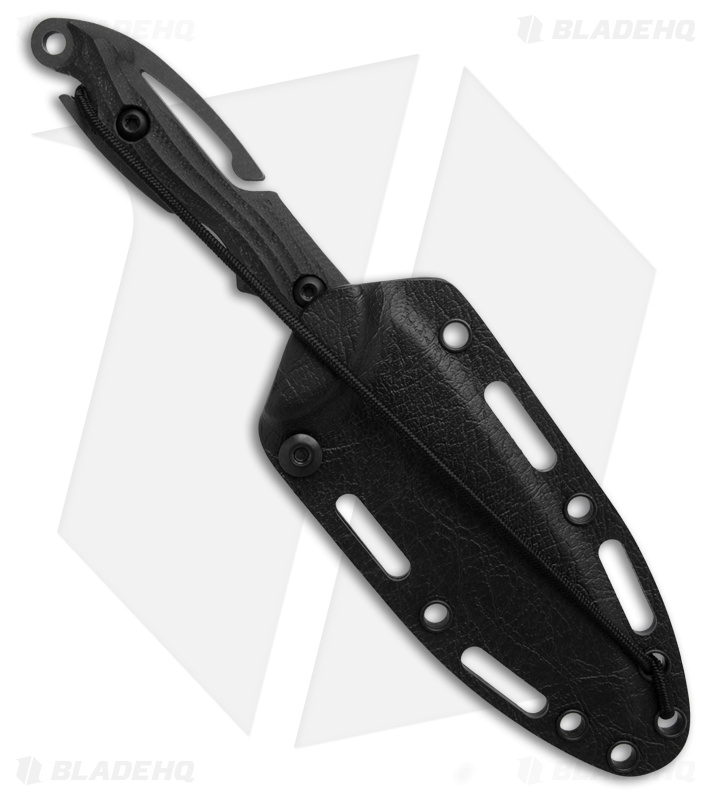Toor Knives M.U.F. Diver Fixed Blade Knife Black G-10 (4.25" Blackwash)