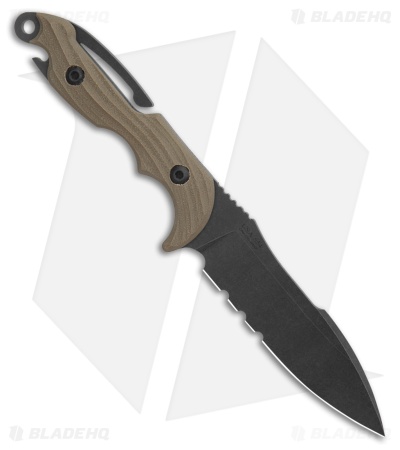 Toor Knives M.U.F. Diver Fixed Blade Knife Spitfire Green G-10 (4.25" Black)