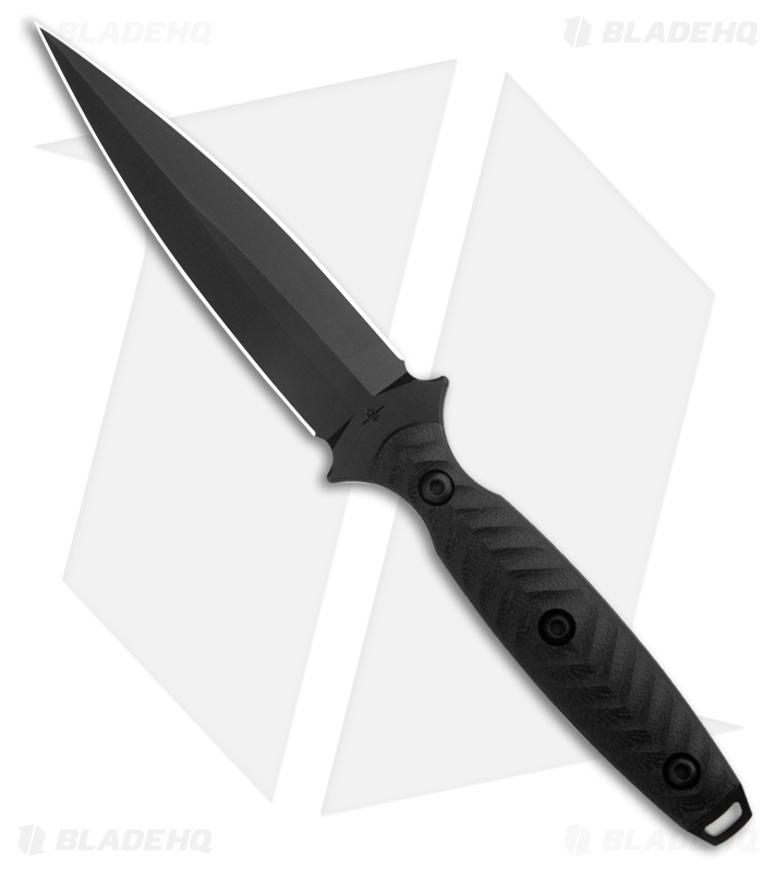 Toor Knives Specter Dagger Fixed Blade Knife Shadow Black (4.75" Black)