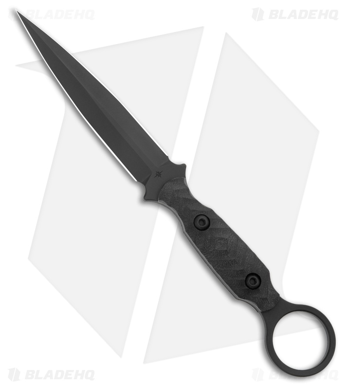 Toor Knives Specter R Dagger Fixed Blade Knife SOCOM Black (4.25" Black) 