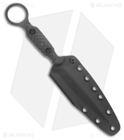Toor Knives Specter R Dagger Fixed Blade Knife SOCOM Black (4.25" Black) 