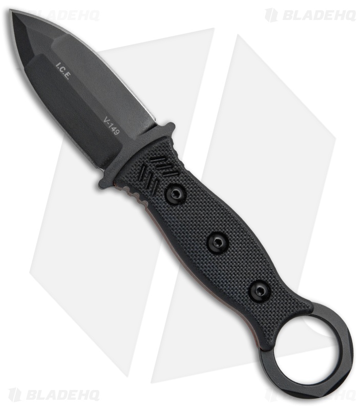 TOPS Knives I.C.E. Dagger Fixed Blade Neck Knife w/ Chain (3