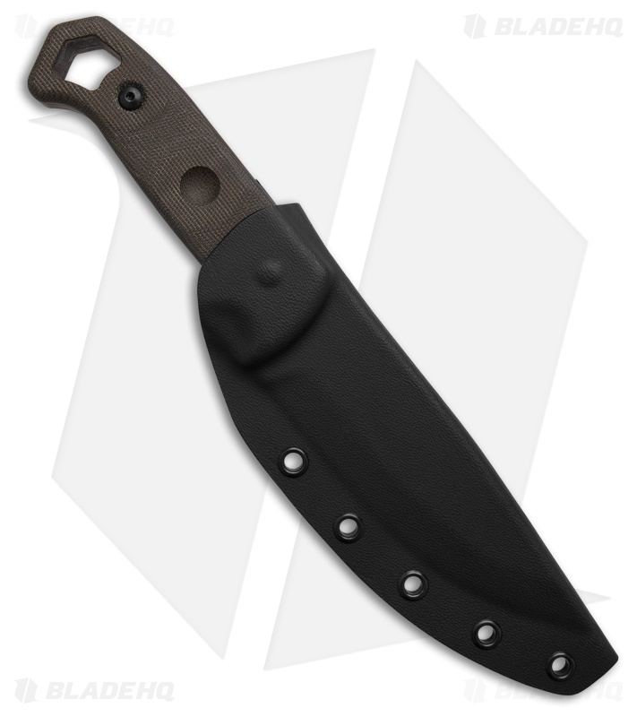 TOPS Knives Brakimo Fixed Blade Knife OD Green Micarta (5.3" Satin Tungsten)