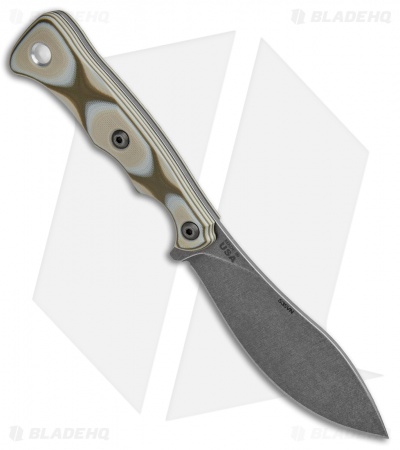 TOPS Knives Camp Creek Fixed Blade Knife Camo G-10 (4.3" Tumbled)