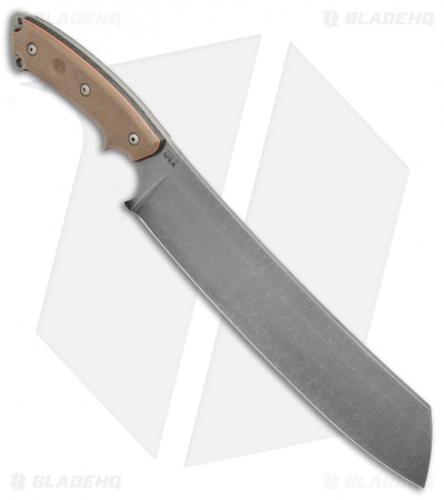 TOPS Knives El Chete Fixed Blade Chopper Knife w/ Clip (12" Acid SW) ELCH