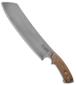 TOPS Knives El Chete Fixed Blade Chopper Knife w/ Clip (12" Acid SW) ELCH