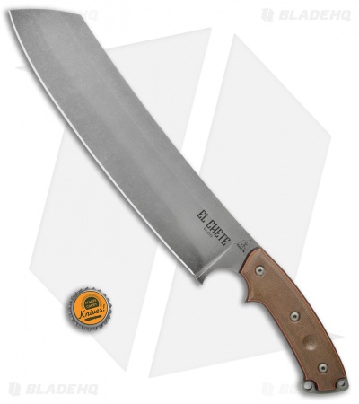 TOPS Knives El Chete Fixed Blade Chopper Knife w/ Dangler (12" Acid SW) ELCH