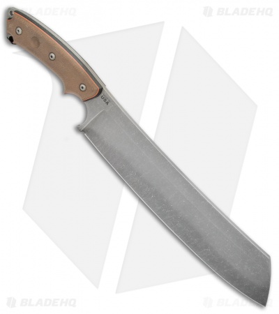 TOPS Knives El Chete Fixed Blade Chopper Knife w/ Dangler (12" Acid SW) ELCH
