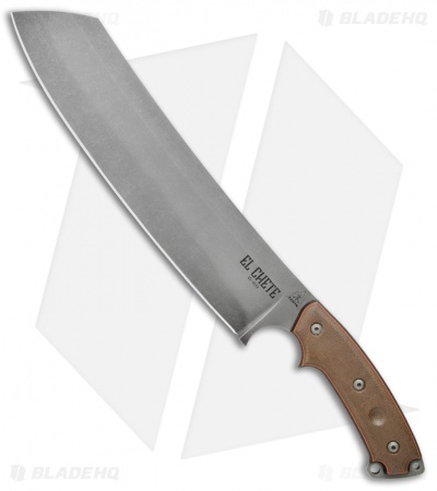 TOPS Knives El Chete Fixed Blade Chopper Knife w/ Dangler (12" Acid SW) ELCH