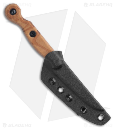 TOPS Knives El Pionero Fixed Blade Knife Tan Canvas Micarta (3.3" Stonewash)