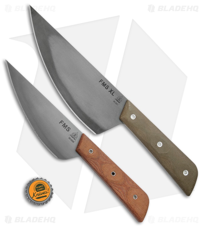 TOPS Knives Frog Market Special Standard + XL Fixed Blade Knife Combo 