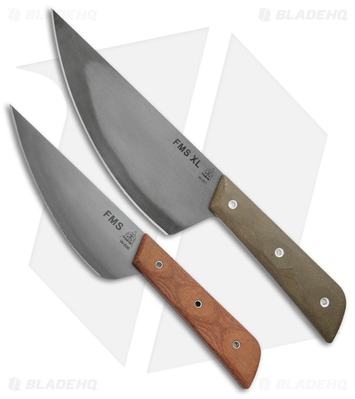 TOPS Knives Frog Market Special Standard + XL Fixed Blade Knife Combo 