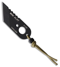TOPS Knives Mini ALRT Neck Knife Black 1095 Steel (1.25&quot; Black) | 19544