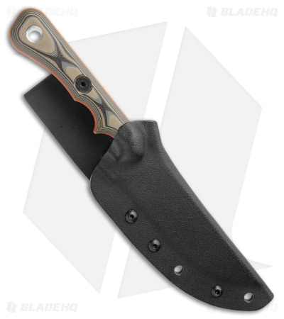 TOPS Knives Muley Skinner Fixed Blade Knife Black/Tan G-10 (4.5" SW) MSKIN-01